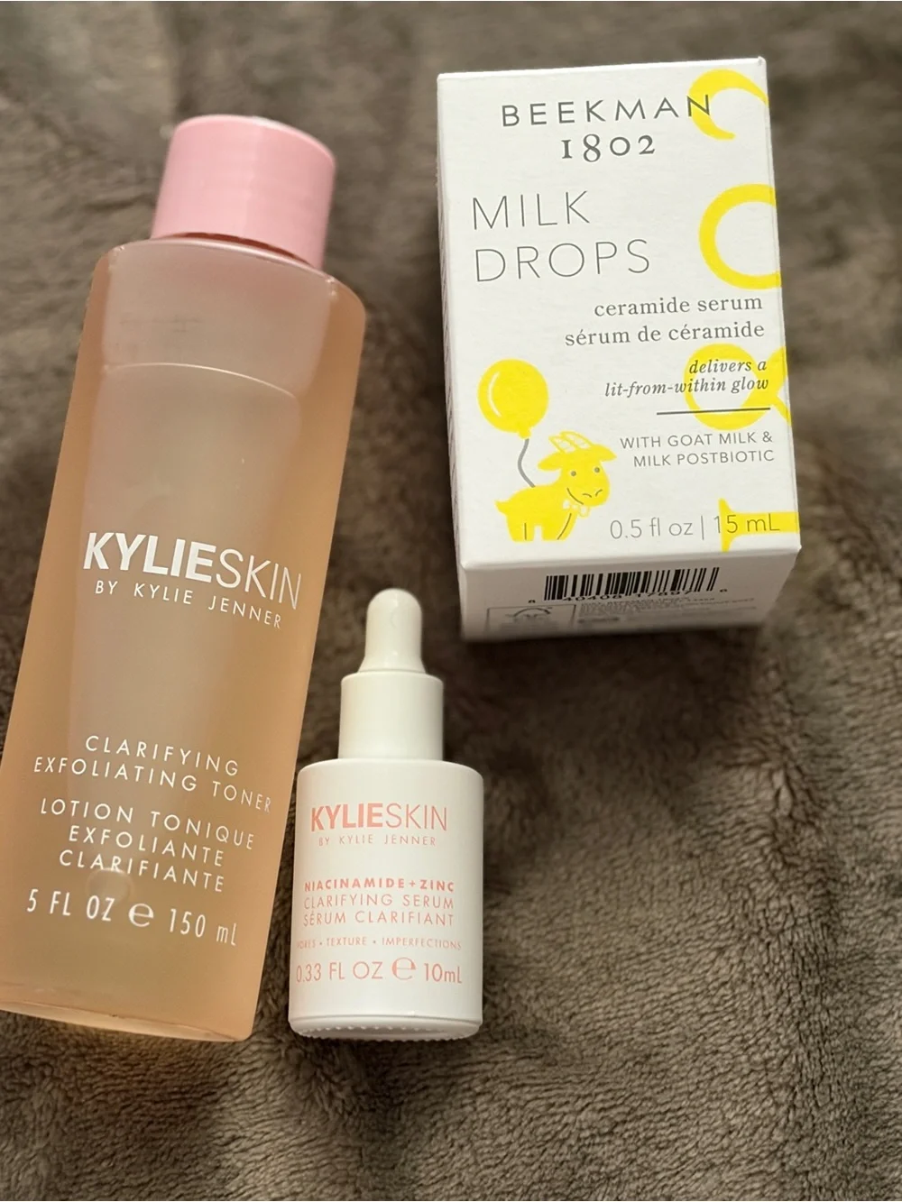 Kylie & Beekman milk drops Clarifying Serum & Toner Duo